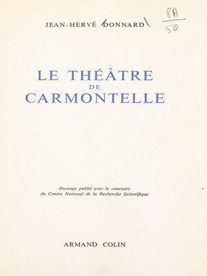 cover image of Le théâtre de Carmontelle